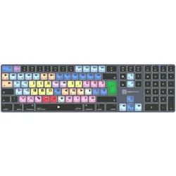 Logickeyboard LKB-MCOM4-TM-UK, Volle Größe (100%), Kabellos, Bluetooth, QWERTY,