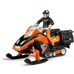 BRUDER 63101 Snowmobil mit Fahrer und Ausstattung