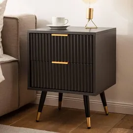 Wohnling Nachtschrank 43,5 x 39 x 56 cm Schwarz