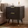 Wohnling Nachtschrank 43,5 x 39 x 56 cm Schwarz