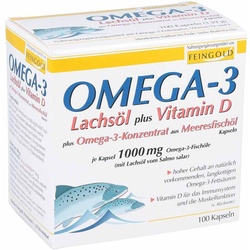 Omega 3 Lachsöl plus Vitamine d pl. Omega3 Konz.kps.