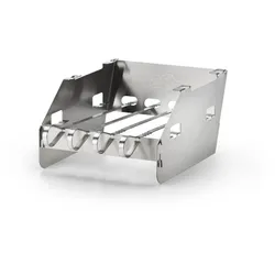 Seitenbrenner Windschutz mit Grillspieß-Einsatz klein 15 x 22 cm