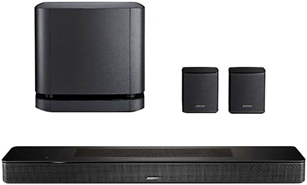 Bose Smart 600 Home Cinema Stereo Soundbar (Bluetooth, WLAN, Set: Soundbar 600 + Bass 500 + Rear Speaker) schwarz