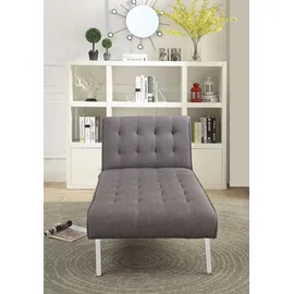 Atlantic Home Collection Relaxliege Polyester 76 x 82 x 178 cm grau