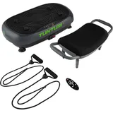 Vibrationsplatte - Cardio Fit V10 - Mit Schwingungen - 3 Programmes schwarz|grün No Size