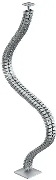 MB-Kabelkanal, vertikal, Slim, 9309812,L 1310mm, Kunststoff silber