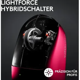 Logitech G PRO X SUPERLIGHT 2 LIGHTSPEED Kabellose Gaming-Maus, West Europa Verpackung, Lightweight, 60g, 8K-Abrufrate, 44K DPI, 5 programmierbare Tasten, USB-C, PC - - Gaming