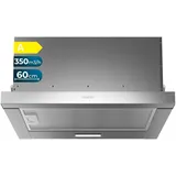 Cecotec Teleskop-Dunstabzugshaube 60 cm Bolero Flux TLM 603500 Inox A. Motor 70W, Saugleistung 350m3/h, Mechanische Steuerung, 2 Leistungsstufen, Licht und Kohlefilter, Inox-Finish