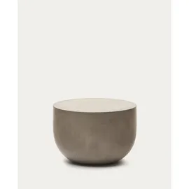 Kave Home Couchtisch Garbet Ø 60 cm Zement Grau