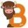 Trudi Holzbuchstabe B Bison