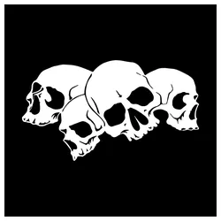 Piles of Skulls # 6 | Airbrush-Schablone Totenköpfe im Stapel  | A4
