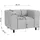 s-style möbel Sessel Gustav Cord 1 75 x 75 x 75 cm Grau