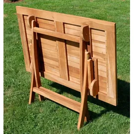 ALEOS. Gartentisch 120 x 70 x 76 cm Braun