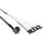 InLine Mini SAS HD Kabel, SFF-8643 gewinkelt zu 4x SATA + Sideband, 0,5m