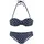 LASCANA Bügel-Bandeau-Bikini Damen Blau 36 Cup D