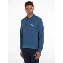 Tommy Hilfiger Langarm-Poloshirt CHAINSTITCH L/S REG POLO blau S