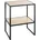 HAKU hell schwarz MDF Platte Metallgestell Couchtisch klein Maße B x H x T Style Modern