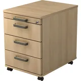 Hammerbacher Rollcontainer eiche 4 Auszüge