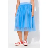 Ulla Popken Midirock in horizontblau | 54-56