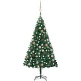 vidaXL Künstlicher Weihnachtsbaum mit Beleuchtung & Kugeln Grün 120 cm