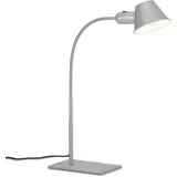 Brilo BRILONER Leuchten - Tischlampe flexibel, Tischleuchte verstellbar, Schreibtischlampe Kippschalter, 1x E27 Fassung max. 10 Watt, inkl. Kabel, Chrom-Matt, 65 cm