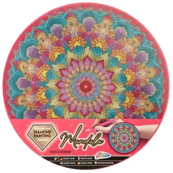 Grafix: Mandala-Set aus Perlen - 30 cm, 2 Varianten