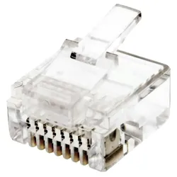 Helos Modularstecker 8P8C, Kurzform, 10 Stück,