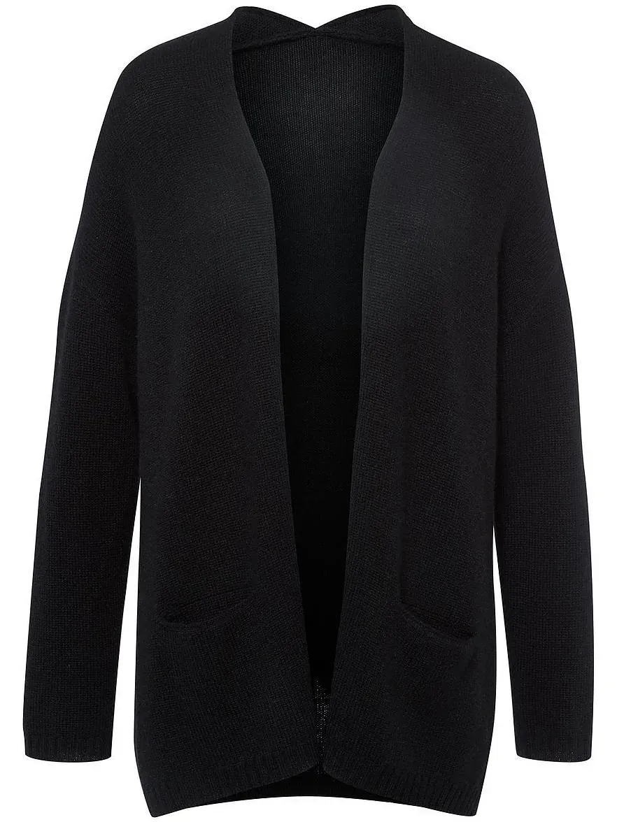 Strickjacke aus 100% Kaschmir include schwarz, 42/44