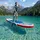 Tectake Stand-Up Paddle Board 288 x 77 x 22,5 cm blau/rot