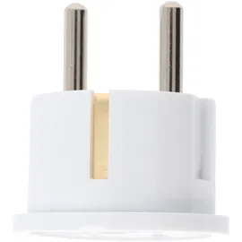 goobay Netzadapter US/Japan, Weiß - Schutzkontaktstecker (Typ F, CEE 7/7) > US-/Japan-Buchse (Typ B, NEMA 5-15, 3-polig)