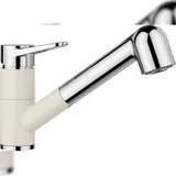 Wega II Einhebelmischer softweiß matt/chrom