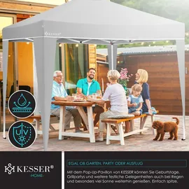 Kesser Faltpavillon 3 x 3 m weiß