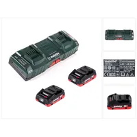 Metabo Basis Set mit 2x Akku LIHD 4,0Ah + ASC 145 DUO Doppelladegerät