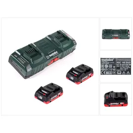 Metabo Basis Set mit 2x Akku LIHD 4,0Ah + ASC 145 DUO Doppelladegerät