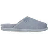 Vanuba - Herren Hausschuhe Soay Moderne Pantoffeln Echtleder Lammfell Natur Wolle M008 Grau, Größe 47 EU - Grau - 47