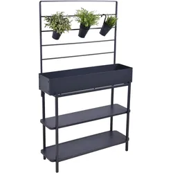 Garden Pleasure Hochbeet GLORIA Anthrazit Beet Pflanzkasten Pflanzregal