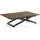 WFL GROUP Axen Braun Eiche 120-160 x 80 x 38-75 cm