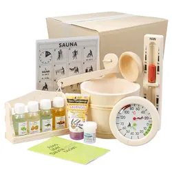 Eliga Sauna-Zubehör-Set "All-in" 12-teilig