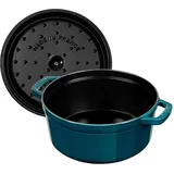 Staub La Cocotte 22 cm, rund, La-Mer, Gusseisen