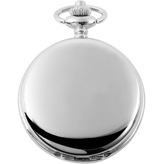 Excellanc Taschen-Skelett Uhr mit Kette Unisex Analog Mechanisch 4000021 (silberfarbig)