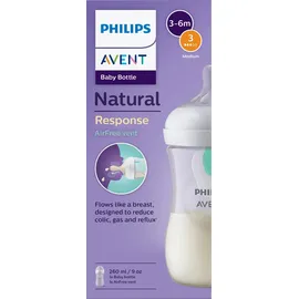 Philips Avent Natural Response AirFree SCY673/01 Babyflasche 3-6 m 260 ml