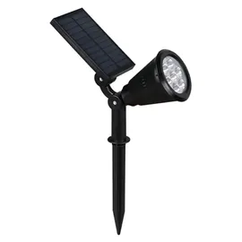 rl live your light Außenstrahler Kunststoff Metall schwarz 1 Watt inkl. Dämmerungssensor IP44