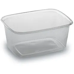 1000 Feinkost-/Rechteckbecher 250 ml aus PP - Klar und vielseitig einsetzbar