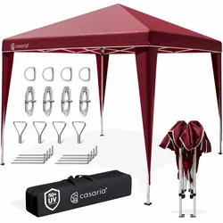 Faltpavillon Capri - Popup Weinrot 3x3m