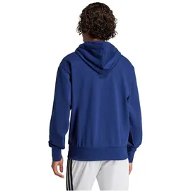 adidas Essentials Big Logo French Terry Kapuzenpullover Dark Blue / White S