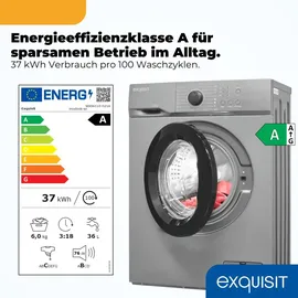 Exquisit WA56110-021A Waschmaschine (6 kg, 1000 U/min)