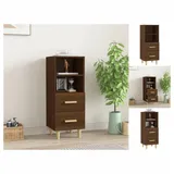 vidaXL Sideboard Braun Eichen-Optik 34,5x34x90 cm Holzwerkstoff