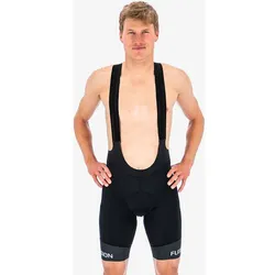 FUSION Herren Latzhose MENS C3 BIB SHORTS, BLACK, S