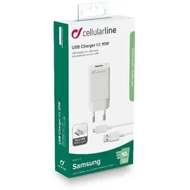 Cellular Line Cellularline Micro USB Ladegerät 2.1 A ACHSMKIT10WMUSBW