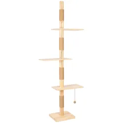VOSS.pet Kratzbaum Big Barry - Premium Massivholz deckenhoher Katzenkratzbaum